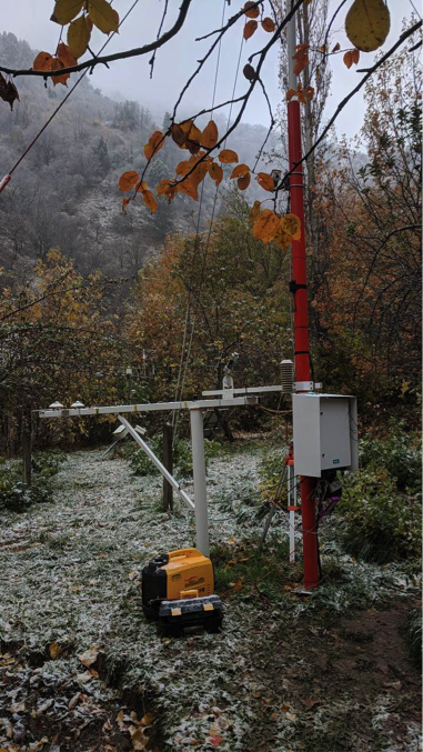 雪地中地理信息远程监测