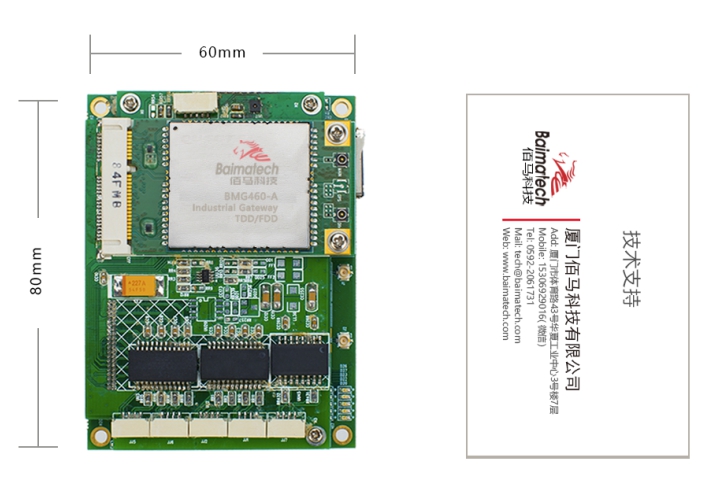 蓝狮BMG460嵌入式工业网关体积.jpg