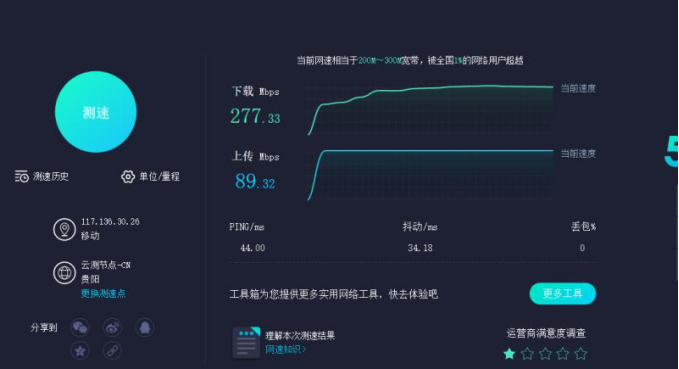 BMG5100工业路由器测速.png