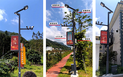 智慧路灯杆作为新型综合智能基础设施，是推动农村治理现代化、智慧化的重要力量。蓝狮在线作为智慧杆物联网领域高新技术企业，协助合作伙伴于广东某新农村建成运营智慧路灯杆项目，为传统乡村地区注入新的生命力。